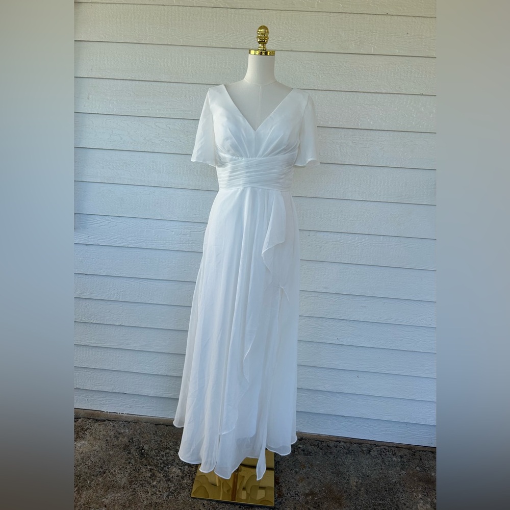 Elegant White Evening Gown